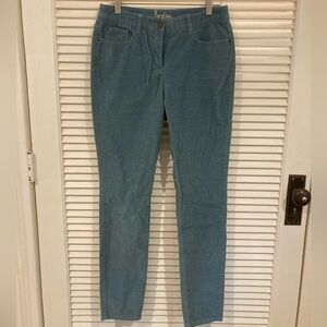 Biden Mid-Rise Skinny Corduroy Pants in Light Blue Size US 6 R, UK 10